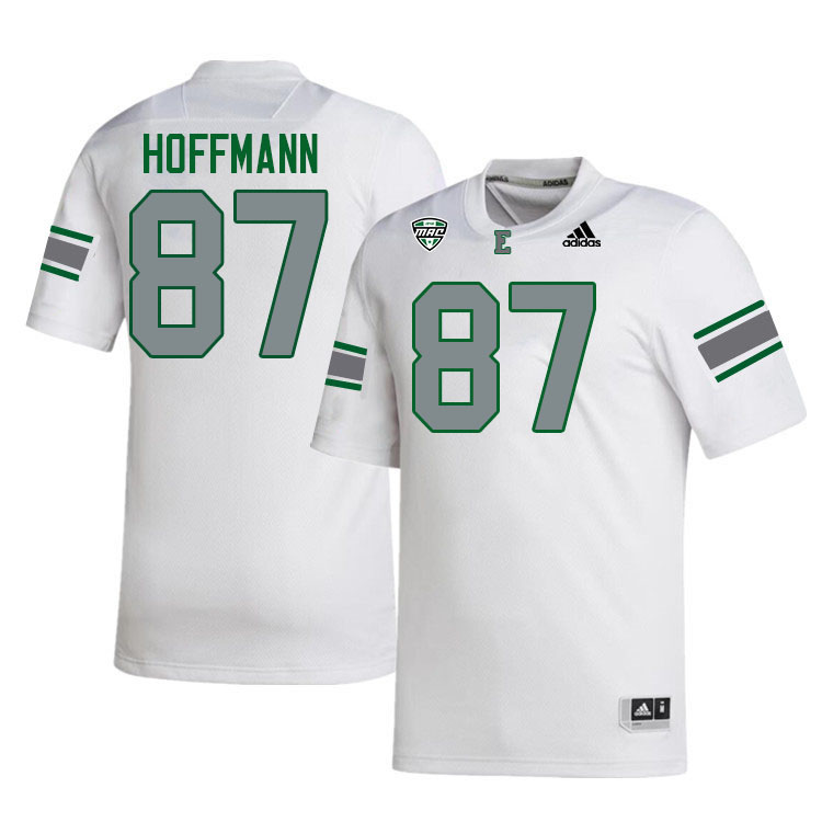 Eastern Michigan Eagles #87 Gabe Hoffmann College Football Jerseys Stitched Sale-White
